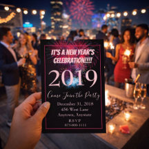 ニューイヤーパーティーの花火