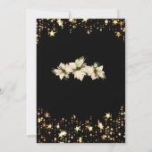 ニューイヤーパーティー招待スパークラーゴールド招待状 招待状 (裏面)