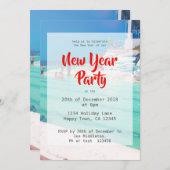 ニューイヤービーチパーティー 招待状 (正面/裏面)