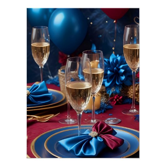 ニューイヤーフェスティバルホリデーシーズンお祝いライト ポスター (正面)