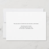 ニューイヤーホリデーニューホーム引っ越しました 招待状 (裏面)