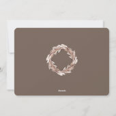 ニューイヤーホリデーフォトカードフライドフローラリース シーズンカード (裏面)