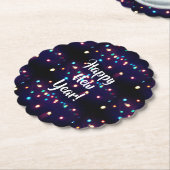 ニューイヤーホリデーライツコスター紙 ペーパーコースター (アングル)