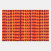 ニューイヤー中国のレッドオリエンタル金ゴールドゴールデン〔占星術の〕十二宮図 ラッピングペーパーシート (正面3)