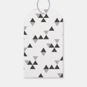ニューイヤー幾何学的なホリデーギフトタグ - ブラック ギフトタグ (裏面)