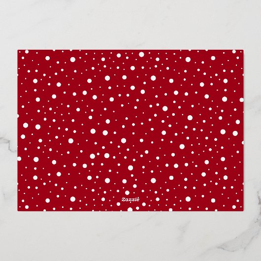 ニューイヤー新しいホームシック赤いレトロ車の移動写真 箔シーズンカード (裏面)