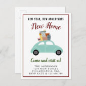 ニューイヤー新しい冒険ニューホームクリスマスシアンカー 案内ポストカード (正面/裏面)