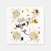 ニューイヤー3層のナプキン スタンダードカクテルナプキン (正面)