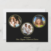 ニューイヤー4枚組フォトコラージュフロントバックカード 招待状 (裏面)