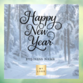 ニューイヤー ウィンターワンダーランド ビジネス ロゴ ウィンドウサイン (シート3)