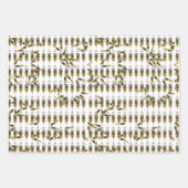 ニューイヤー カクテル キャンディ ドリンク ディナー パーティー/クラフト ラッピングペーパーシート (正面3)