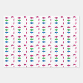 ニューイヤー カクテル キャンディ ドリンク ディナー パーティー/クラフト ラッピングペーパーシート (正面)