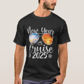 ニューイヤー・クルーズ2025ナイエーパーティーお祝い女性G Tシャツ (正面)