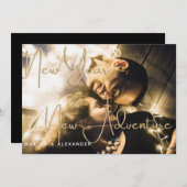 ニューイヤー・ニューアドベンチャー・エンゲージメントパーティー 招待状 (正面/裏面)