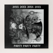 ニューイヤー バースデー ハロウィン パーティー スチームパンク ジグソーパズル (横)