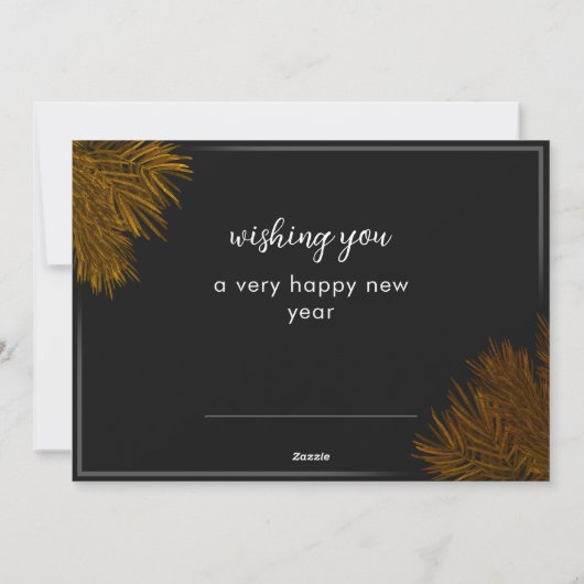 ニューイヤー・パインゴールド・エレガント・コーポレートパーティー シーズンカード (裏面)
