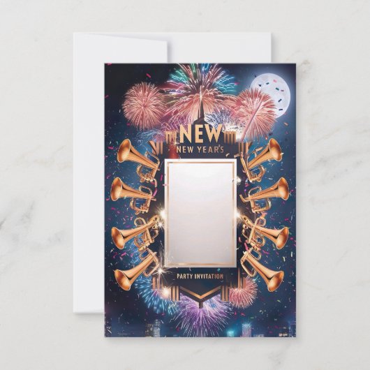 ニューイヤー・パーティーの招待状 招待状 (正面)