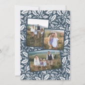 ニューイヤーArch Berry Navy 3 Photo Collage シーズンカード (裏面)