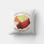 ニューイングランドからの挨拶クラシック夕飯を煮た クッション (正面)