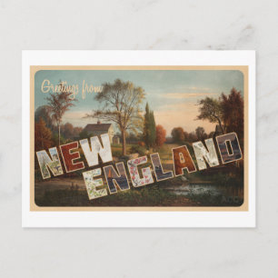 ニューイングランドからの挨拶 ポストカード