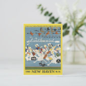 ニューイングランドとカナダのヴィンテージ旅行はがき ポストカード (スタンド正面)