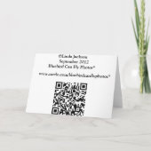 ニューイングランドのそりの乗車、ギャラリーカード(クリスマス) シーズンカード (裏面)