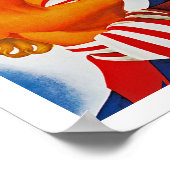 ニューイングランドのウィンタースポーツ ポスター (角)