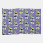 ニューイングランドのクラムクランベークビーチサマーシーフード キッチンタオル (横)