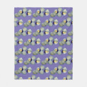 ニューイングランドのクラムクランベークビーチサマーシーフード フリースブランケット (正面)