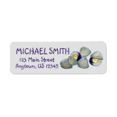 ニューイングランドのクラムクランベークビーチサマーシーフード ラベル (正面)