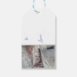 ニューイングランドのクリスマスギフトラベル ギフトタグ