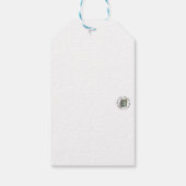 ニューイングランドのクリスマスギフトラベル ギフトタグ (裏面)