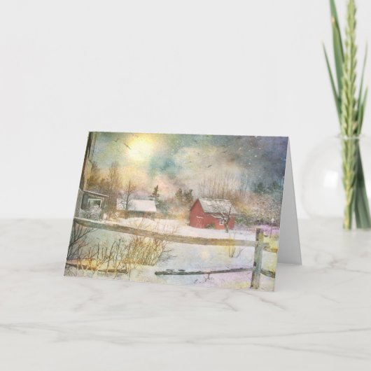 ニューイングランドのクリスマス カード (正面)