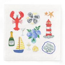 ニューイングランドのシーフードをテーマにした