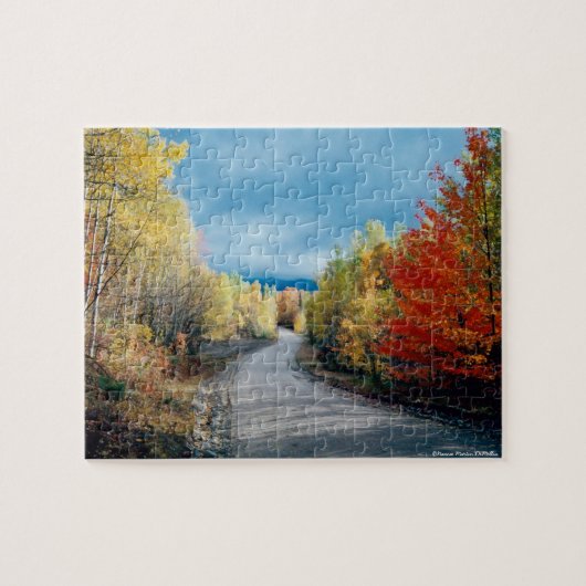 ニューイングランドのパズルの秋 ジグソーパズル (横)