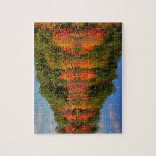 ニューイングランドのパズルの美しい秋 ジグソーパズル (縦)