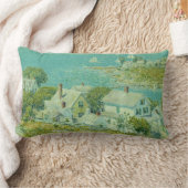 ニューイングランドのヘッドランズ（沿岸風景芸術） ランバークッション (ブランケット)