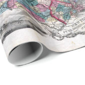 ニューイングランドのヴィンテージの地図 ラッピングペーパー (ロールコーナー)