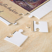 ニューイングランドのヴィンテージ旅行ポスターアートワーク ジグソーパズル (側面)