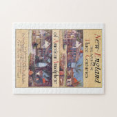 ニューイングランドのヴィンテージ旅行ポスターアートワーク ジグソーパズル (横)