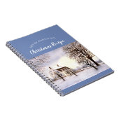 ニューイングランドの冬の水絵画色 ノートブック (右側)