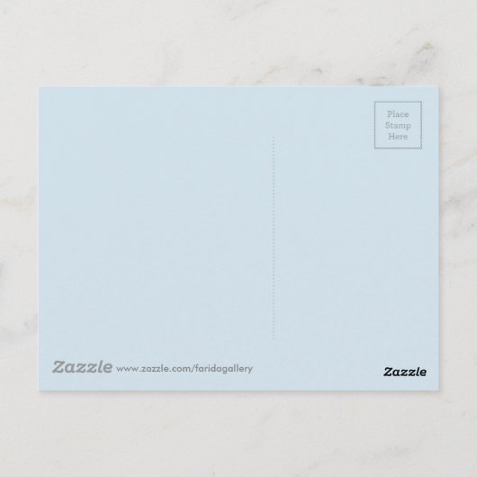 ニューイングランドの冬の水絵画色 ポストカード (裏面)