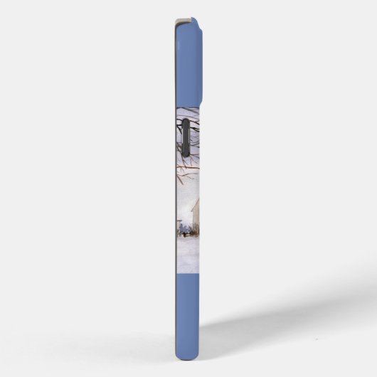 ニューイングランドの冬の水絵画色 Case-Mate iPhoneケース (裏面 / 右)