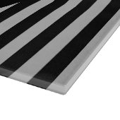 ニューイングランドの冬クリスマスブラックグレーサークル カッティングボード (角)