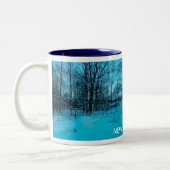ニューイングランドの冬 ツートーンマグカップ (左)