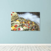 ニューイングランドの北米、米国、NH、秋。 キャンバスプリント (インサイチュ (ウッドフロア))