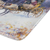 ニューイングランドの古いクリスマス(by Charles Russell) カッティングボード (角)