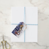 ニューイングランドの古いクリスマス(by Charles Russell) ギフトタグ (より糸つき)