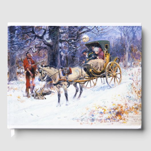 ニューイングランドの古いクリスマス(by Charles Russell) ゲストブック (正面)