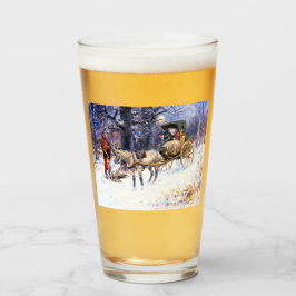 ニューイングランドの古いクリスマス(by Charles Russell) タンブラーグラス